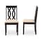 Baxton Studio Cherese Modern and Contemporary Sand Fabric and Dark Brown Finished Wood 2-Piece Dining Chair Set 174-10539-Zoro - alternate 7